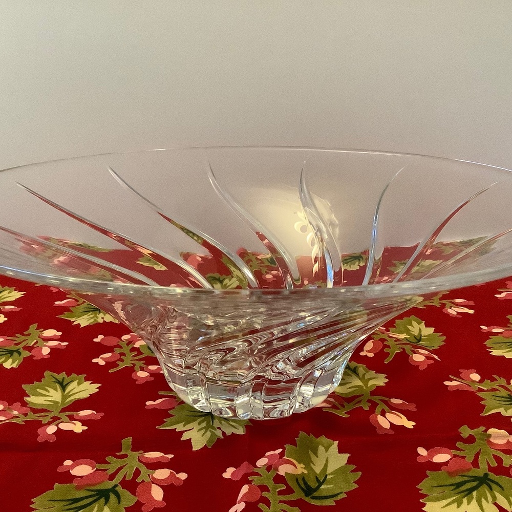 Vintage JG Durand Clerval Lead Crystal Bowl
